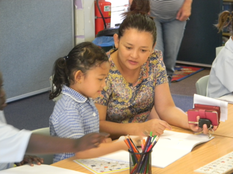 Parents were invited into learning spaces 