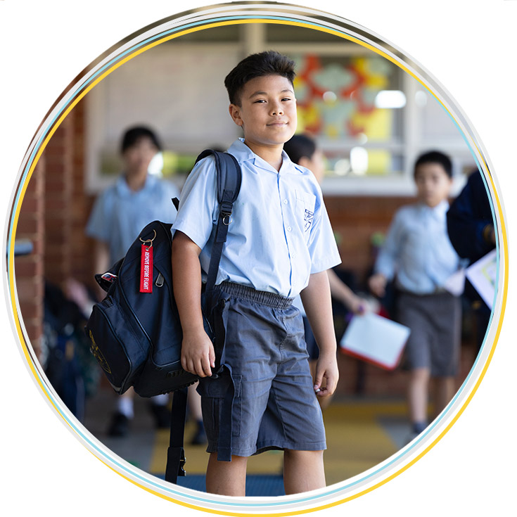 Holy Family Primary East Granville student